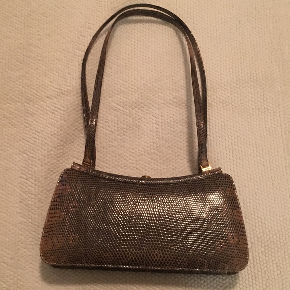 Judith Leiber exotic skin bag